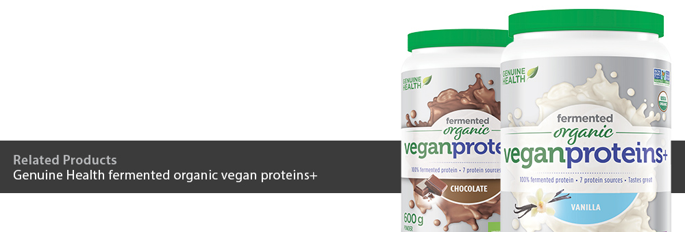 Genuine Health fermented organic vegan proteins+