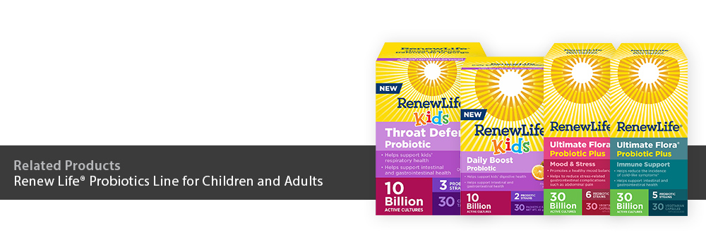 Renew Life Probiotics Line for Children and Adults