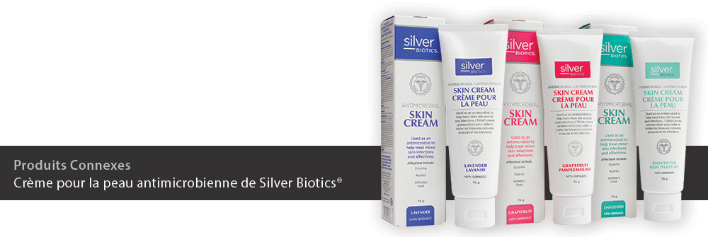 Crème pour la peau antimicrobienne de Silver Biotics