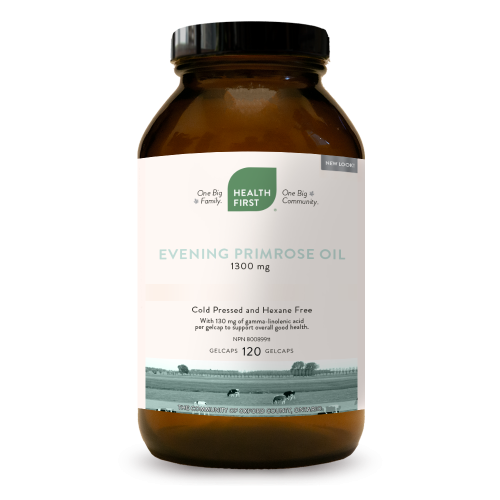 Health First Evening Primrose Oil, 120 gelcaps