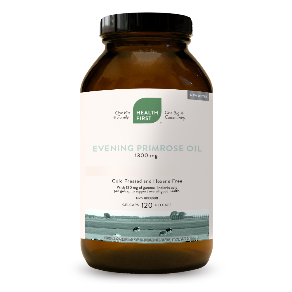 Health First Evening Primrose Oil, 120 gelcaps