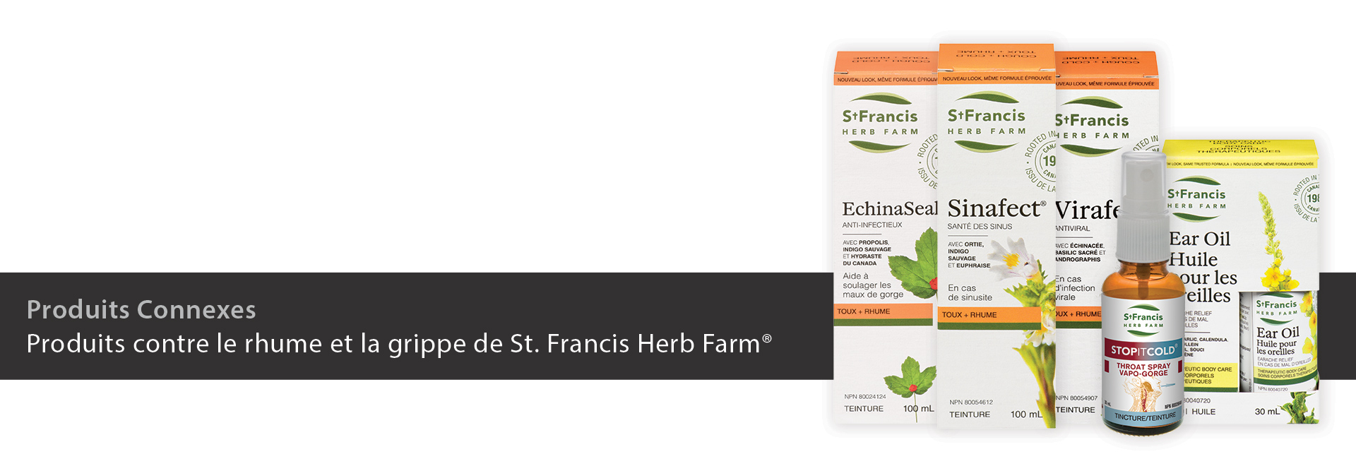 Produits contre le rhume et la grippe de St. Francis Herb Farm