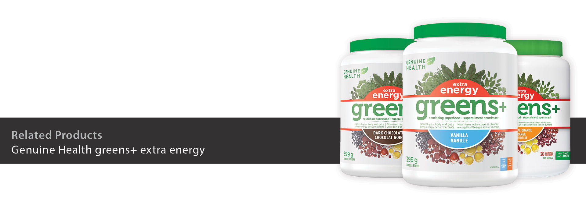 Genuine Health greens+ extra energy