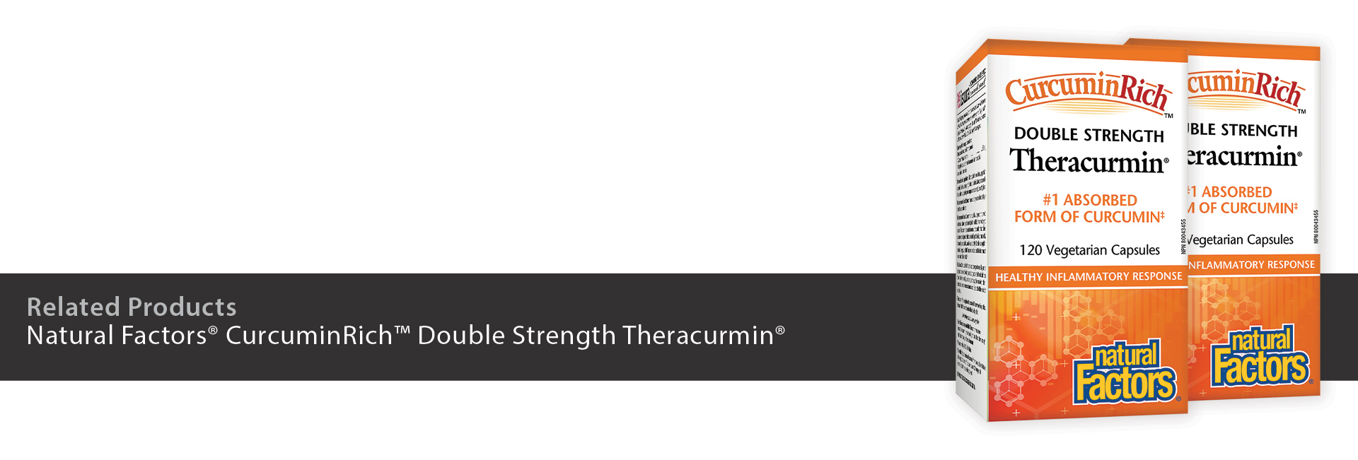 Natural Factors® CurcuminRich™ Double Strength Theracurmin®