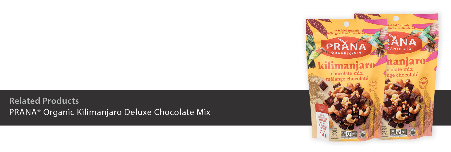 PRANA Organic Kilimanjaro Deluxe Chocolate Mix
