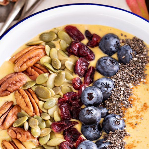 Spice Up Your Holidays with a Pumpkin Pie Smoothie Bowl