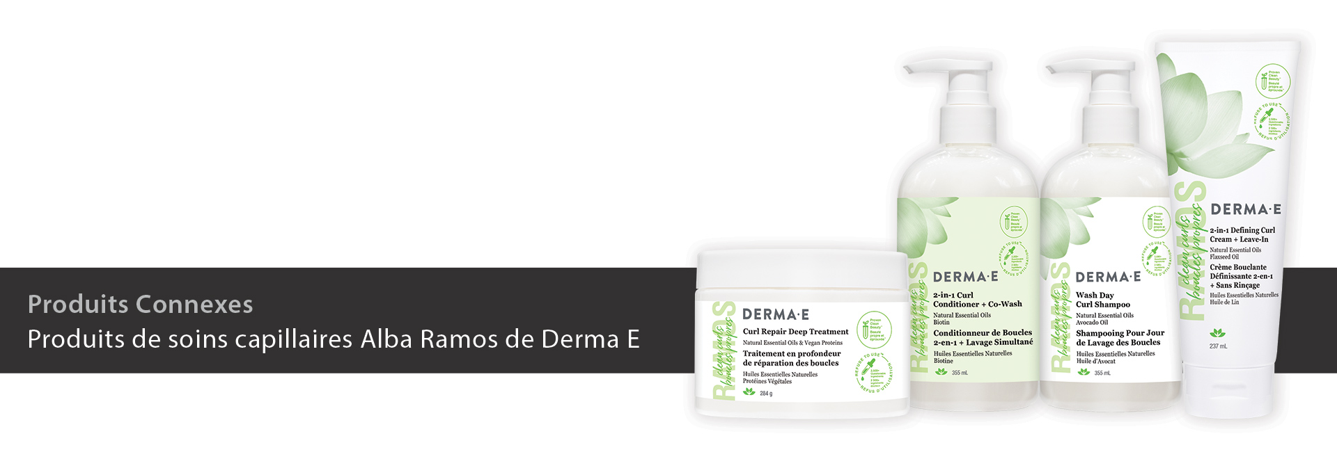 Produits de soins capillaires Alba Ramos de Derma E