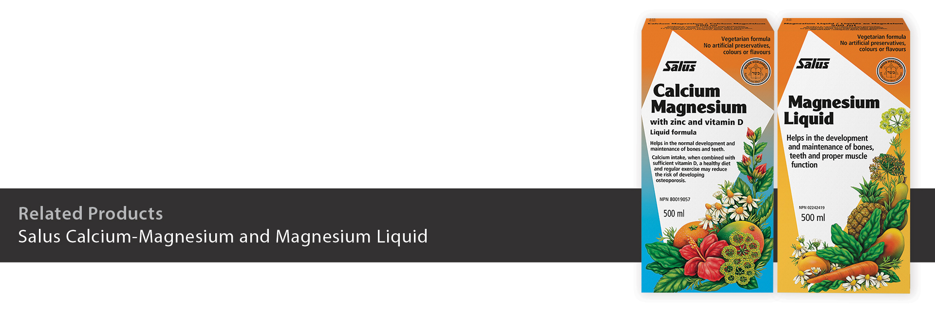Salus Calcium-Magnesium and Magnesium Liquid